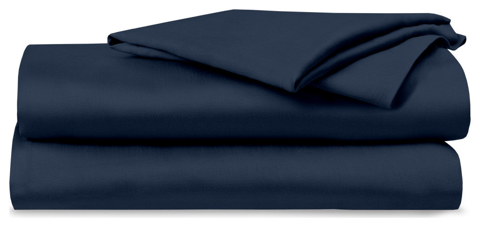 Delara 100% Eucalyptus Lyocell Tencel Sheet Set, Carbon, Twin, 74"x105"