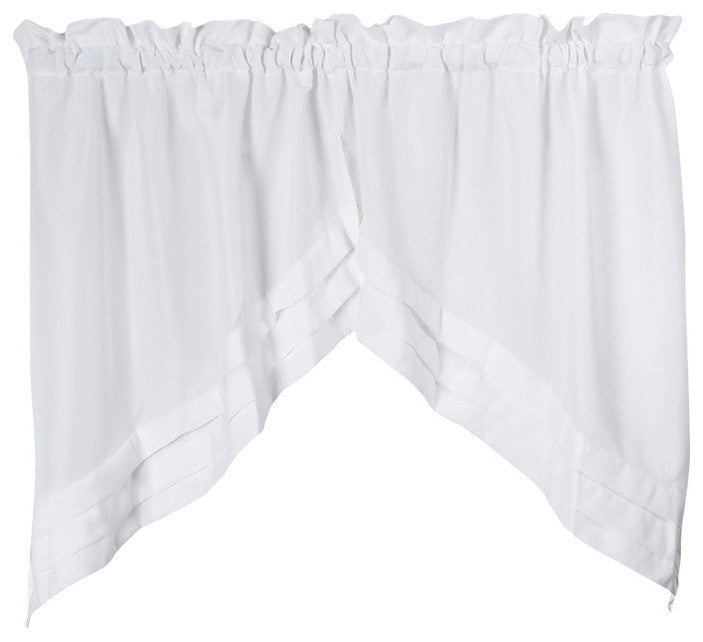 Saturday Knight Holden 30" Swag Pair, White