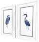 Heron in Blue Framed Art, 2-Piece Set