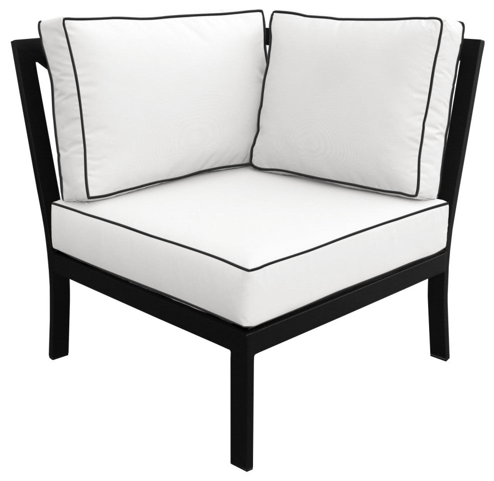 kathy ireland Madison Ave. 9 Piece Aluminum Patio Furniture Set 09b, Snow