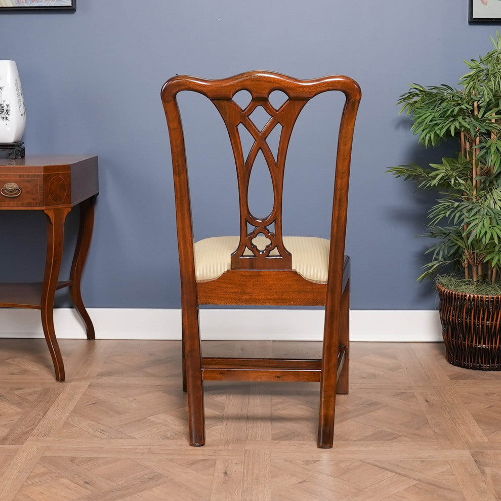 Simple Chippendale Style Side Chair