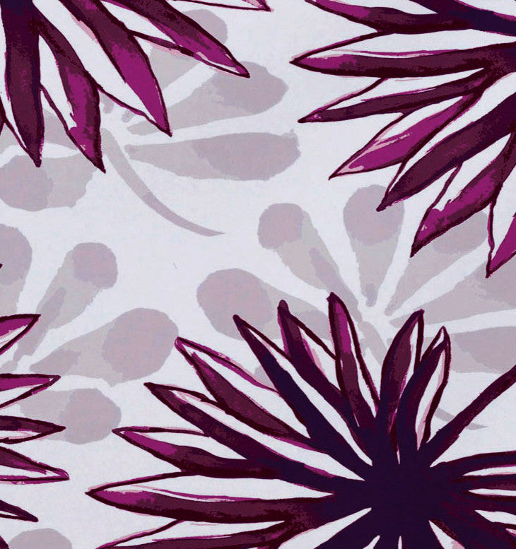 Spike and Stamp, Floral Print Placemat, Purple