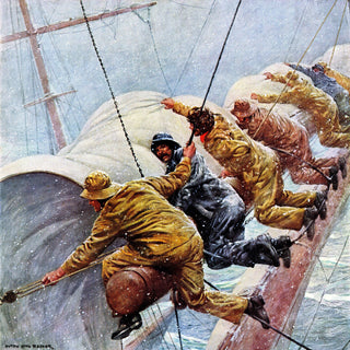 "Heave Ho!" Painting Print on Wrapped Canvas