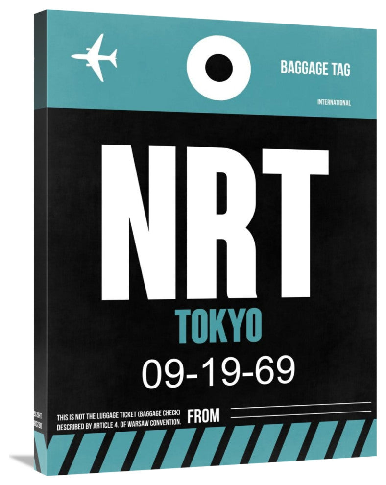 "NRT Tokyo Luggage Tag 2" Fine Art Print