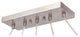 Woodbridge Lighting Elise 5-Light Linear Pendant LED, Opal Cylinder Glass