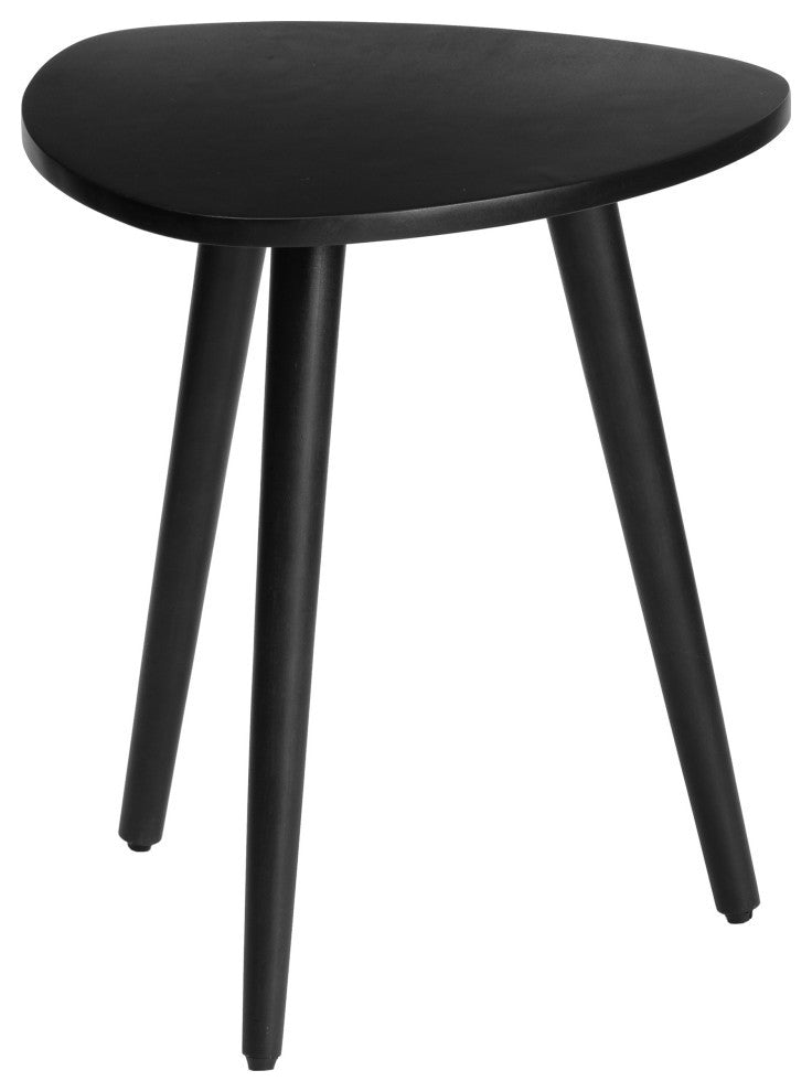 Tora End Table, Black, 18"