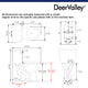 Two-Piece Elongated Toilet White ADA Comfort Height Bathroom Toilet