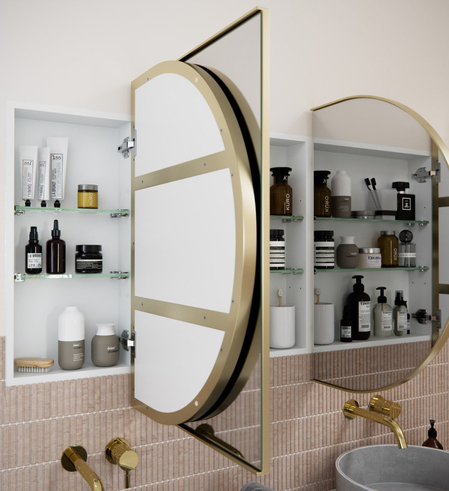 Medicine Cabinets, Satin Brass
