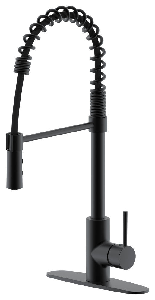36" Single Bowl Farmhouse Solid Surface Sink and Faucet Kit, Matte Black