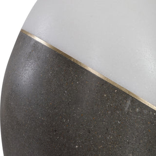Uttermost Tanali Transitional Concrete Resin and Iron Table Lamp in Gray/White