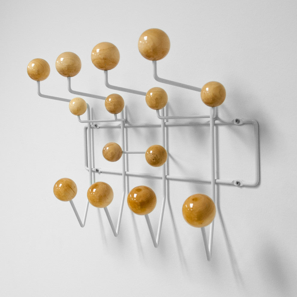Mod Made Mid Century Modern Bubble Coat Rack, Natural