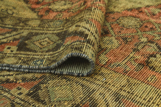 Vintage Distressed Dannee Rust/Beige Runner, 4'11x9'10