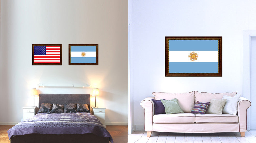 Argentina Country Flag Canvas Print, 27"x39"