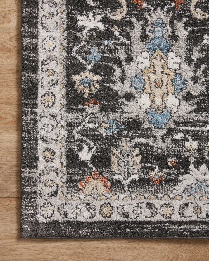 Loloi II Odette Charcoal / Multi 2'-7" x 8'-0" Runner Rug