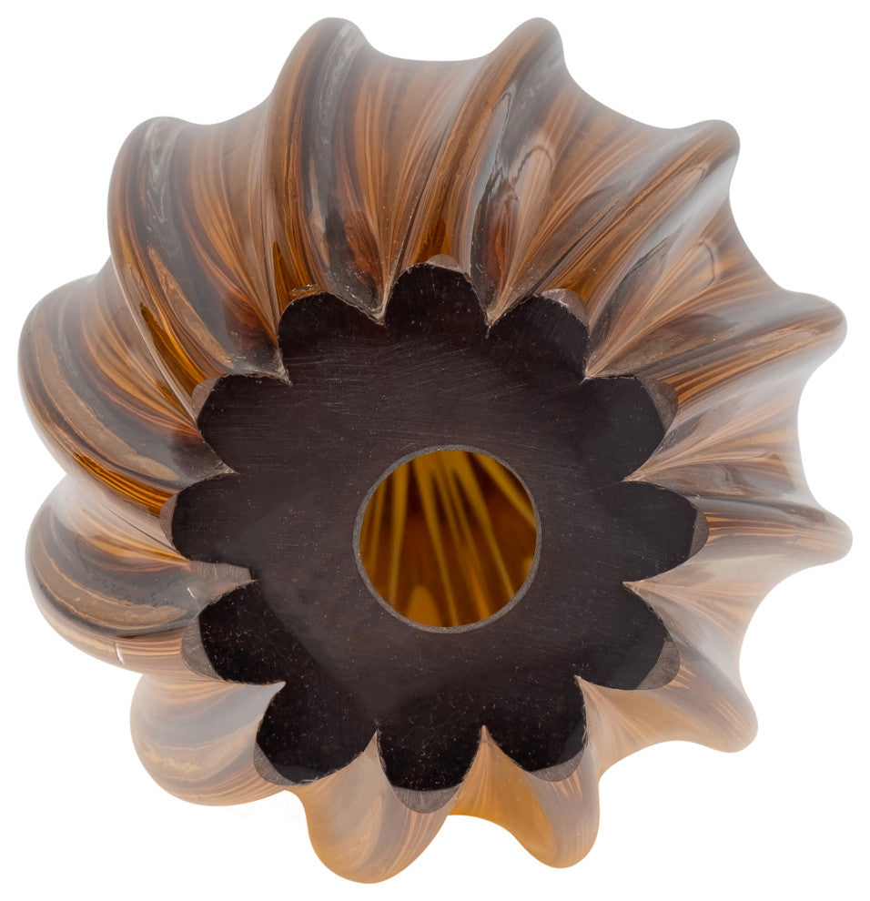 Glass, 19" Paperweight Amber