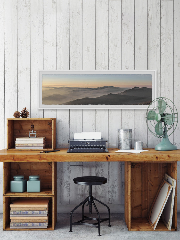 "It's a New Day" Framed Painting Print, 30x10
