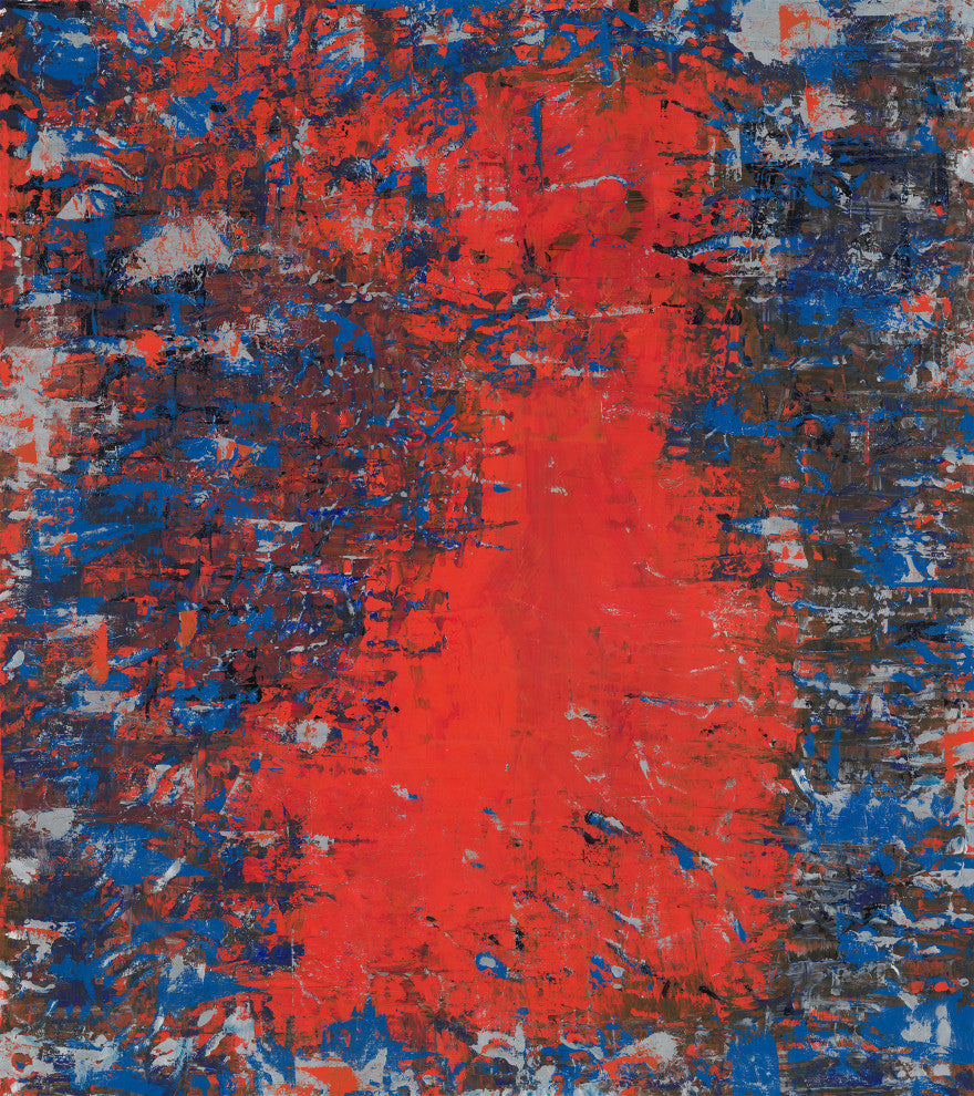 30x34 Puzzle like Red, Unframed Artwork