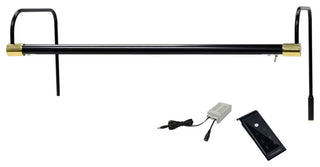 21" Tru-Slim Gallery Light, Black/Brass With Plug-in and Remote