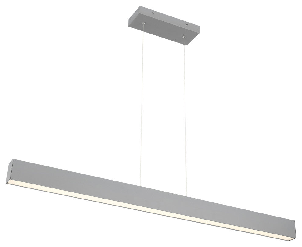 Form Dual Voltage LED Linear Pendant, Gray