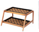 Double-Tier Natural Stand With 2-Pair Rubber Boot Trays Shangri-La