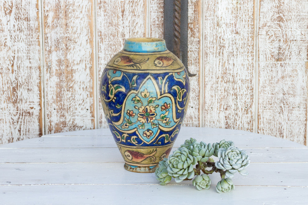 Beautiful Mughal Empire Painted Vase