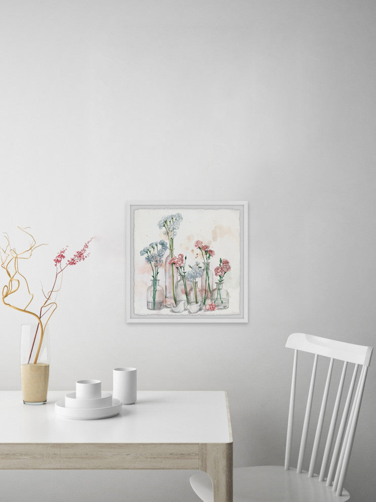 "Clearly Blossoms" Framed Painting Print, 12"x12"