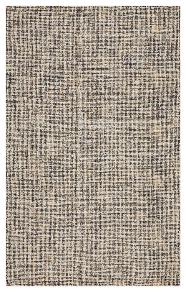 5" x 8" Charcoal Interwoven Maze Area Rug