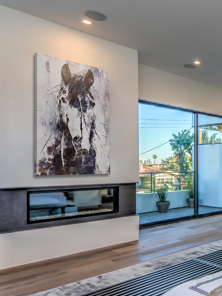 Marmont Hill, "Mustang Horse" by Irena Orlov Painting on Wrapped Canvas, 24x36