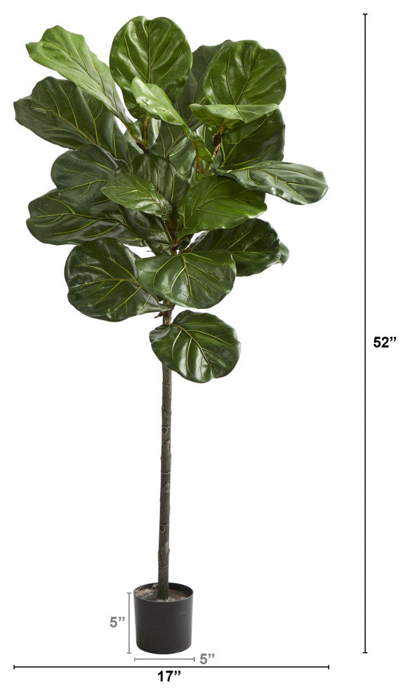 52" Fiddle Leaf Artificial Tree