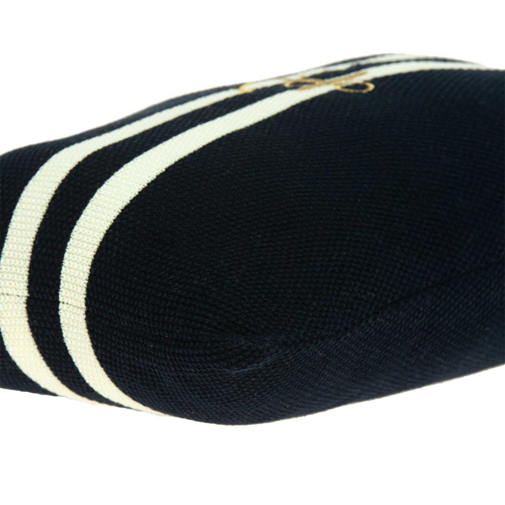 HomeRoots Nautical Navy Blue Anchor Lumbar Pillow Cover