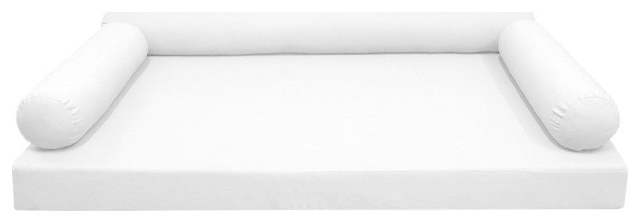 S6 Queen Size Knife Edge Mattress Bolster Pillow Outdoor Slip Cover ONLY AD106