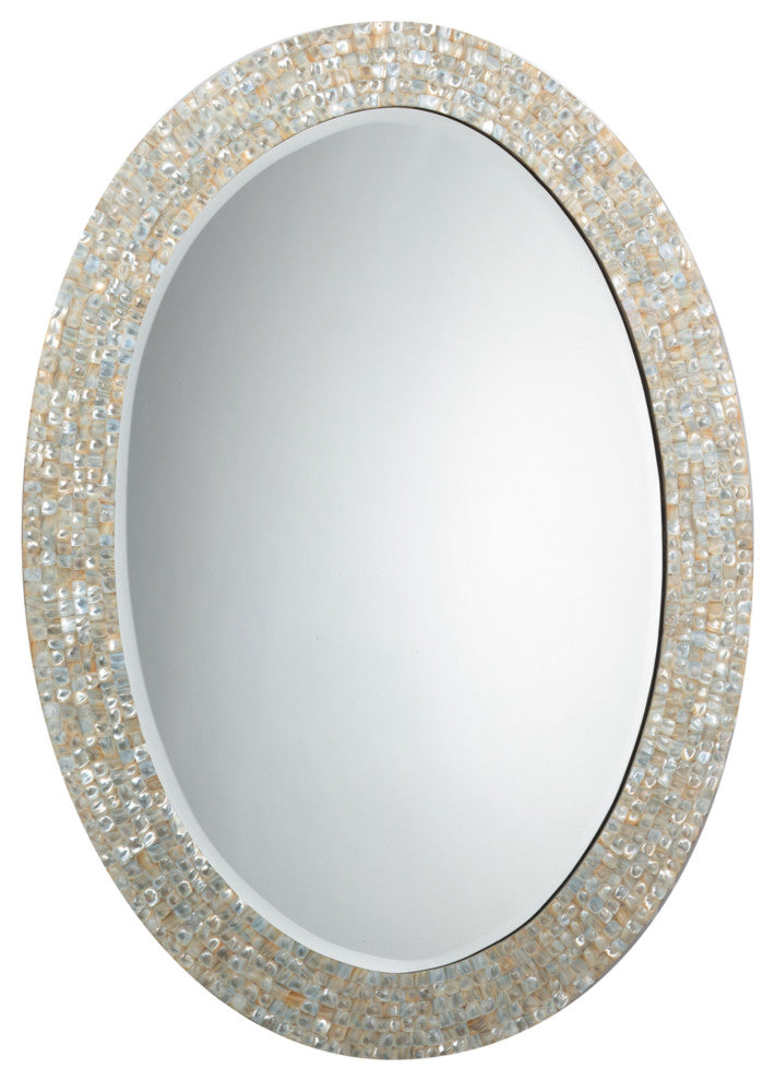 Large Oval Mirror, Mother of Pearl