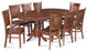 Dinette Dining Room Table Set 42"x78" with Leaf, Espresso, 9 Piece, Wooden