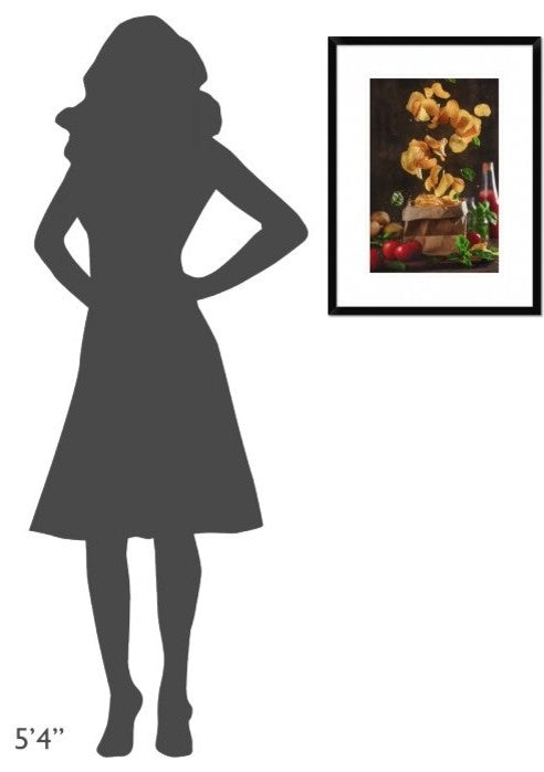 "Comfort Food For Stormy Weather" Framed Digital Print by Dina Belenko, 20"x26"