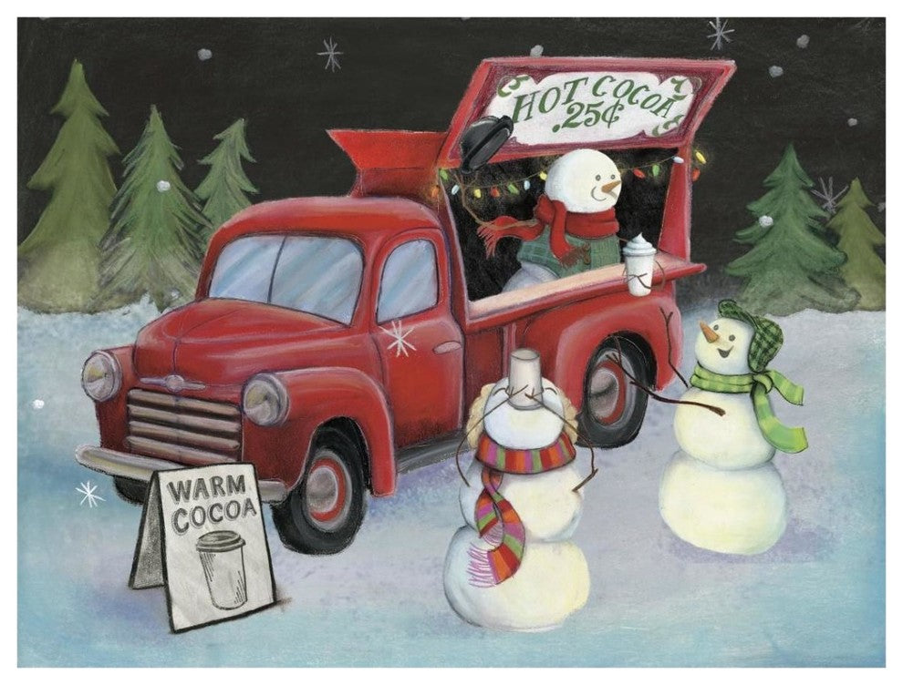 "Christmas on Wheels IV" Digital Paper Print by Mary Urban, 42"x32"