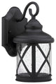 Milania Adora Transitional 1-Light Black Outdoor Wall Sconce