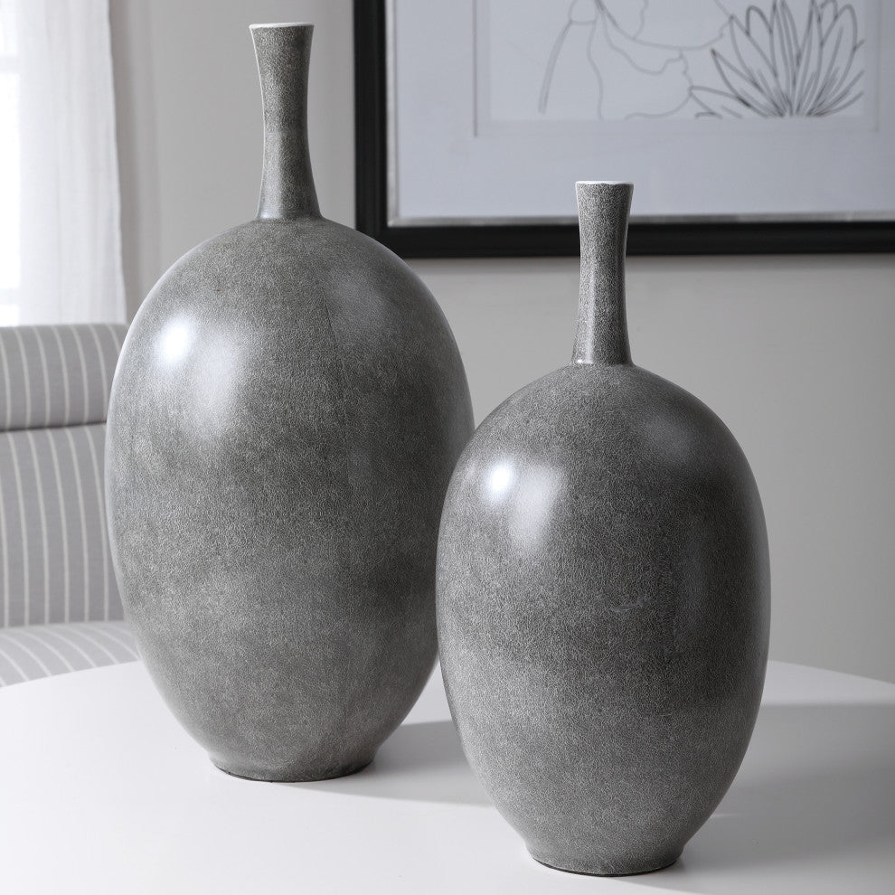 Uttermost Riordan Modern Vases, 2-Piece Set