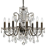Crystorama Lighting Group 3028-CL-MWP Butler 8 Light 26"W Crystal - English