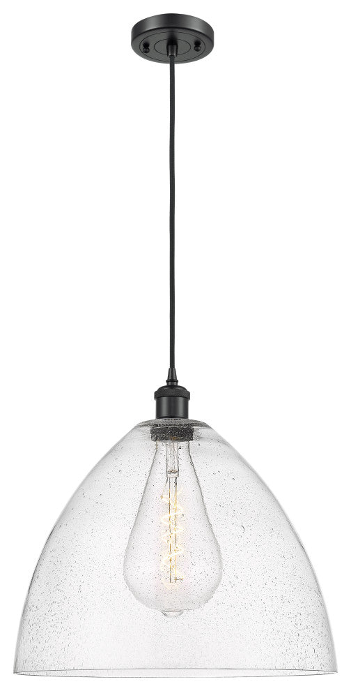 Innovations 516-1P-BK-GBD-164-LED 1-Light Pendant, Matte Black