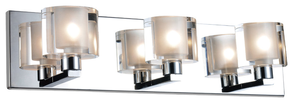 Tina 3 Light Wall Sconce With Chrome Finish