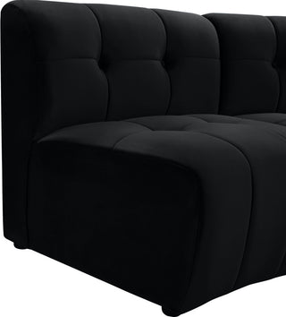 Limitless Velvet Upholstered 12-Piece Modular Sectional, Black