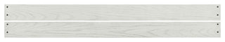 Foundry 76"W Wood Bed Rails, Set of 2, White