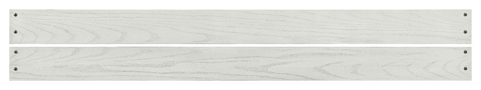 Foundry 76"W Wood Bed Rails, Set of 2, White