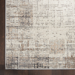 Nourison Elation 2' x 3' Ivory Grey Modern Indoor Area Rug