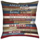 Laural Home American Pride 18" X 18" Indoor Decorative Pillow