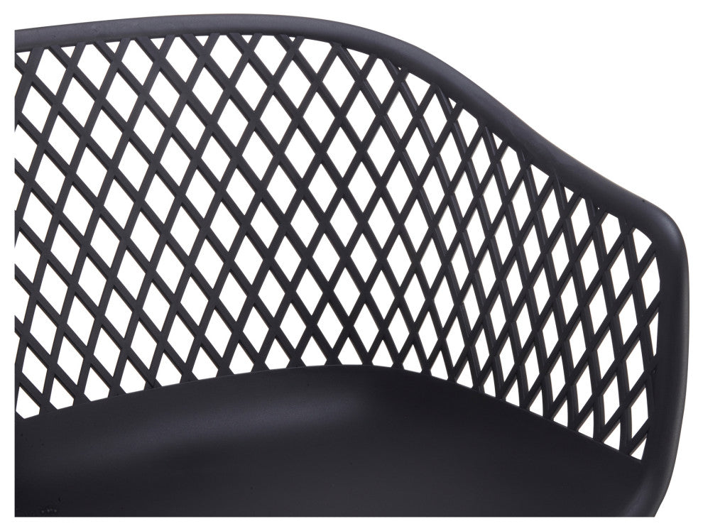 Piazza Outdoor Chair Black, Set of 2