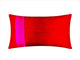 Modern Silk Color Block Lumbar Pillow Cover, 12" X 18"