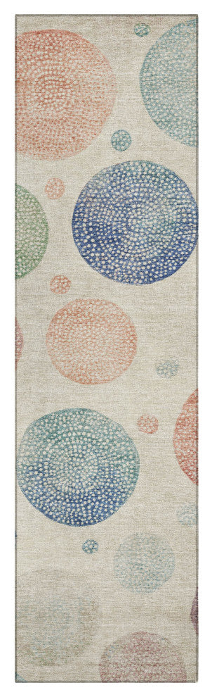 Machine Washable Indoor/Outdoor Chantille ACN1897 Ivory 2'3" x 7'6" Runner Rug