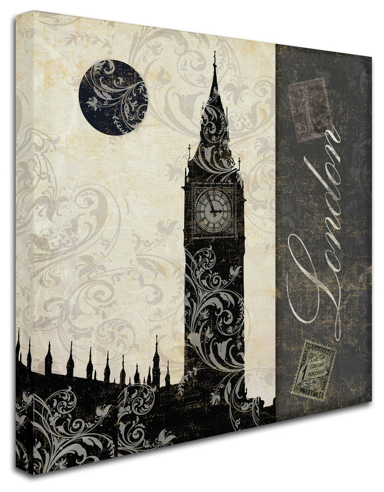 Color Bakery 'Moon Over London' Canvas Art, 35x35