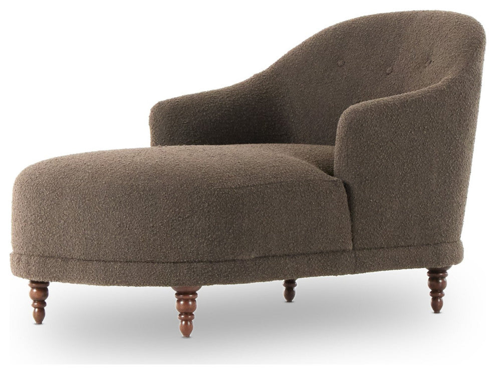 Marnie Chaise Lounge Knoll Mink, Aged Sienna